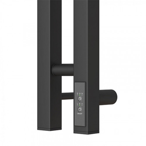 Полотенцесушитель электрический Point PN13812B (1200х80 мм, черный, диммер справа)