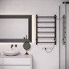 Электрический полотенцесушитель Aringa Киото AR03003BL 80x50 с полкой черный