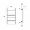 Полотенцесушитель водяной Point PN10158P П6 500x800 с полкой хром