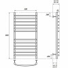 Полотенцесушитель водяной Point PN05148S П12 400x800 хром