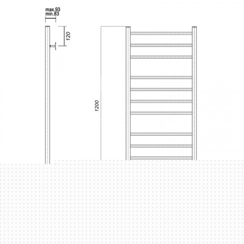 Полотенцесушитель водяной Domoterm Медея П12 (3-4-5) 500x1200
