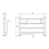 Полотенцесушитель электрический Domoterm Полка DMT-T4 38*53 EK L