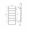 Полотенцесушитель водяной Point PN04548 П6 400x800 хром