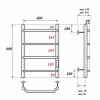 Полотенцесушитель электрический Point PN06846 П4 400x600 хром