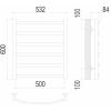 Водяной полотенцесушитель Terminus Атланта+ П6 500х600