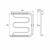 Полотенцесушитель водяной Point PN25555P 500x500 хром