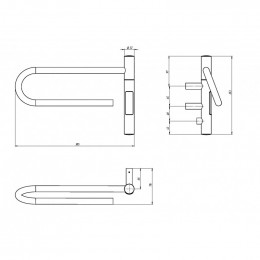 Электрический полотенцесушитель Vincea VTD-1P1BE 39x25 черный