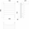 Электрический полотенцесушитель Terminus Классик с/п П6 400х650