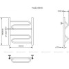 Полотенцесушитель водяной Aquanet Paolo 600x500, хром 00266732