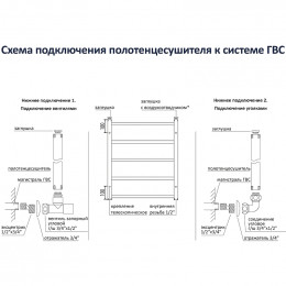 Полотенцесушитель Aquatek Либерти П7 AQ RR0760CH 50х60 хром