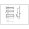 Полотенцесушитель электрический Boheme Venturo 723-MW 80x50 белый матовый