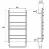 Полотенцесушитель водяной Point PN09158 П7 500x800 хром