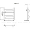 Полотенцесушитель водяной Aquanet Paolo 600x400, хром 00266731