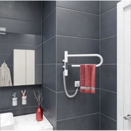 Электрический полотенцесушитель Vincea VTD-1P1WE 39x25 белый
