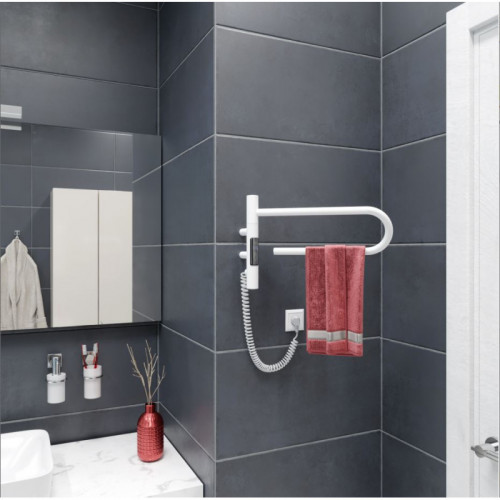 Электрический полотенцесушитель Vincea VTD-1P1WE 39x25 белый