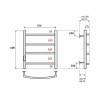 Полотенцесушитель электрический Point PN04756 П4 500x600 хром
