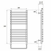 Полотенцесушитель водяной Point PN09158S П12 500x800, хром