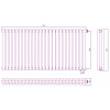 Отопительный радиатор Сунержа Эстет-11 EU50 00-0312-5025 50х112.5 25 секций без покрытия