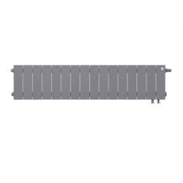 Биметаллический радиатор Royal Thermo PianoForte 200 Silver Satin VDR/16 секций с нижним подключением