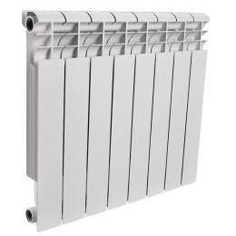 Алюминиевый радиатор Rommer Profi 500/8 секций, с боковым подключением