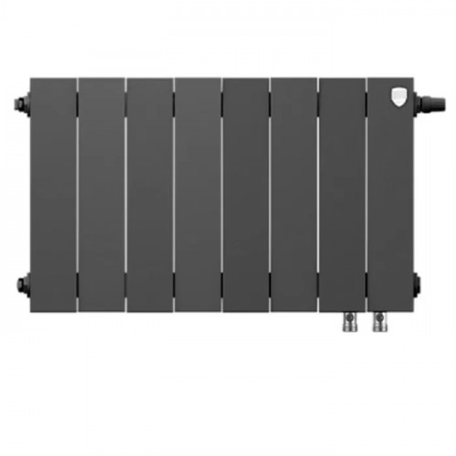Биметаллический радиатор Royal Thermo PianoForte 300 Noir Sable VDR/8 секций с нижним подключением