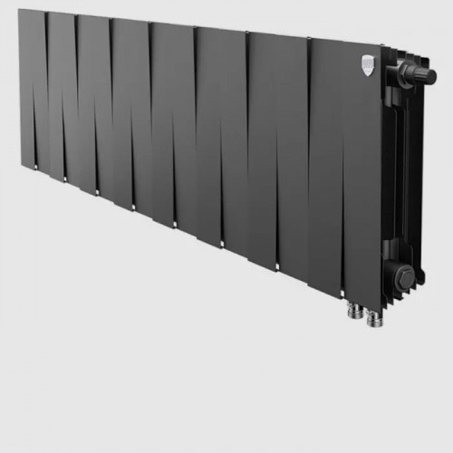 Биметаллический радиатор Royal Thermo PianoForte 300 Noir Sable VDR/16 секций с нижним подключением