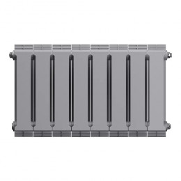 Биметаллический радиатор Royal Thermo PianoForte 300 Silver Satin 8 секций
