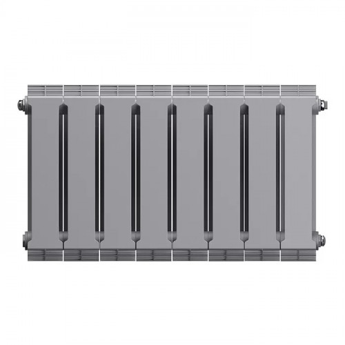 Биметаллический радиатор Royal Thermo PianoForte 300 Silver Satin 8 секций