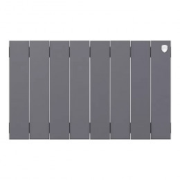 Биметаллический радиатор Royal Thermo PianoForte 300 Silver Satin 8 секций
