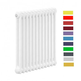 Трубчатый радиатор Zehnder Charleston Completto 2056/22 секции, боковое подключение №1270, 3/4", RAL 9016 (белый)