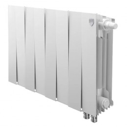 Биметаллический радиатор Royal Thermo PianoForte 300 Bianco Traffico VDR/8 секций с нижним подключением