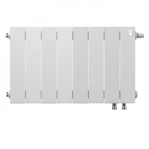 Биметаллический радиатор Royal Thermo PianoForte 300 Bianco Traffico VDR/8 секций с нижним подключением