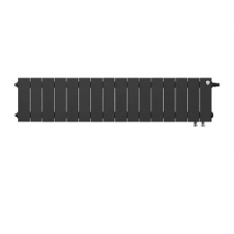 Биметаллический радиатор Royal Thermo PianoForte 200 Noir Sable VDR/16 секций с нижним подключением