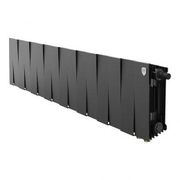 Биметаллический радиатор Royal Thermo PianoForte 200 Noir Sable VDR/16 секций с нижним подключением