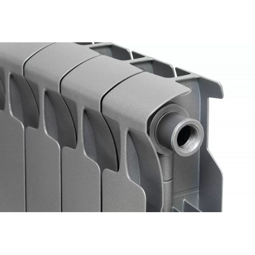 Биметаллический радиатор Rifar Monolit 500, 6 секций Титан