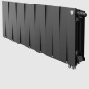 Биметаллический радиатор Royal Thermo PianoForte 300 Noir Sable VDR/14 секций с нижним подключением