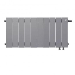 Биметаллический радиатор Royal Thermo PianoForte 300 Silver Satin VDR/10 секций с нижним подключением
