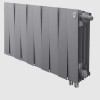 Биметаллический радиатор Royal Thermo PianoForte 300 Silver Satin VDR/10 секций с нижним подключением