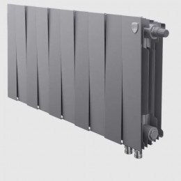 Биметаллический радиатор Royal Thermo PianoForte 300 Silver Satin VDR/10 секций с нижним подключением