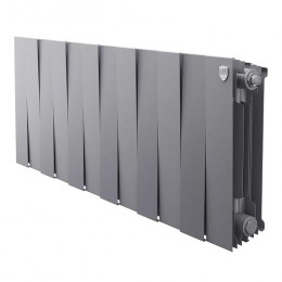 Биметаллический радиатор Royal Thermo PianoForte 300 Silver Satin 12 секций