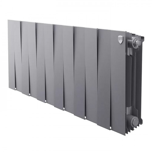 Биметаллический радиатор Royal Thermo PianoForte 300 Silver Satin 12 секций