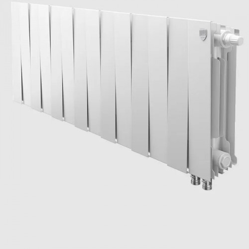 Биметаллический радиатор Royal Thermo PianoForte 300 Bianco Traffico VDR/14 секций с нижним подключением