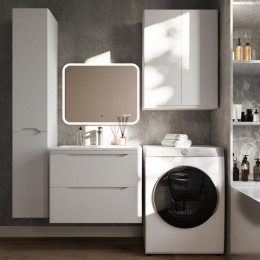 Тумба с раковиной Style Line Марелла СС-00002407/СС-00002368 70 белый матовый
