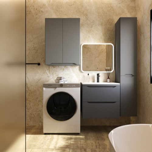 Тумба с раковиной Style Line Марелла СС-00002406/СС-00002367 60 серый