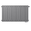 Биметаллический радиатор Royal Thermo PianoForte 500 Silver Satin VDR/12 секций