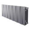 Биметаллический радиатор Royal Thermo PianoForte 300 Silver Satin 14 секций