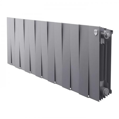 Биметаллический радиатор Royal Thermo PianoForte 300 Silver Satin 14 секций