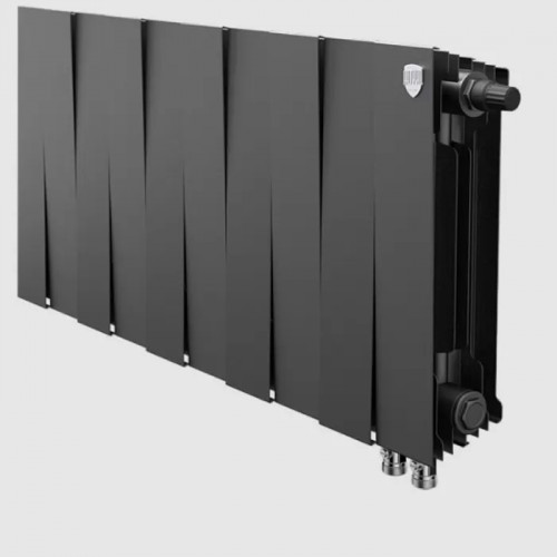 Биметаллический радиатор Royal Thermo PianoForte 300 Noir Sable VDR/10 секций с нижним подключением
