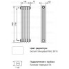Трубчатый радиатор Zehnder Charleston 3180/12 секций, боковое подключение №1270, 3/4", RAL 9016 (белый)