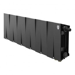 Биметаллический радиатор Royal Thermo PianoForte 200 Noir Sable VDR/12 секций с нижним подключением